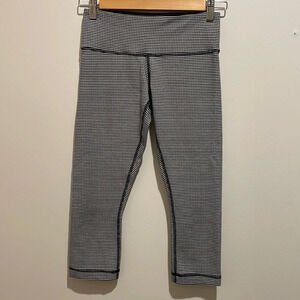 Navy and White Lululemon Leggings